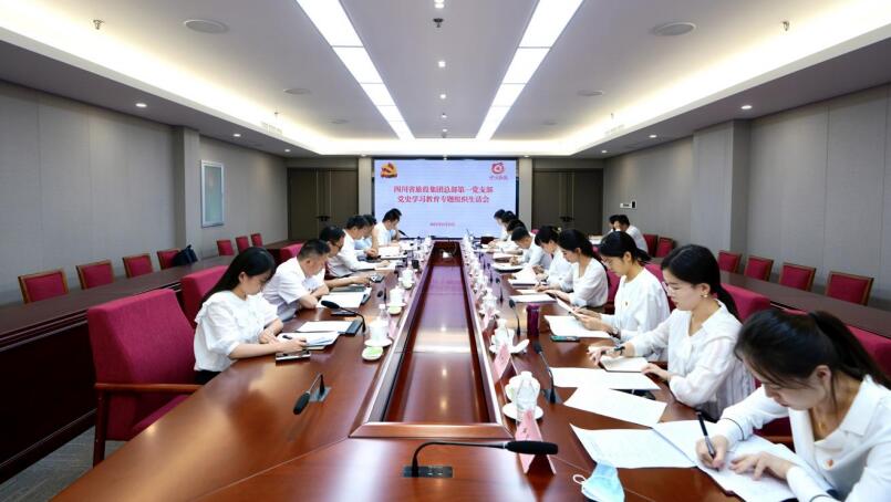 尊龙凯时集团党委书记、董事长任丁参加总部第一党支部党史学习教育专题组织生活会